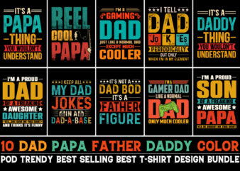 Fathe’s Day T-Shirt Design Bundle