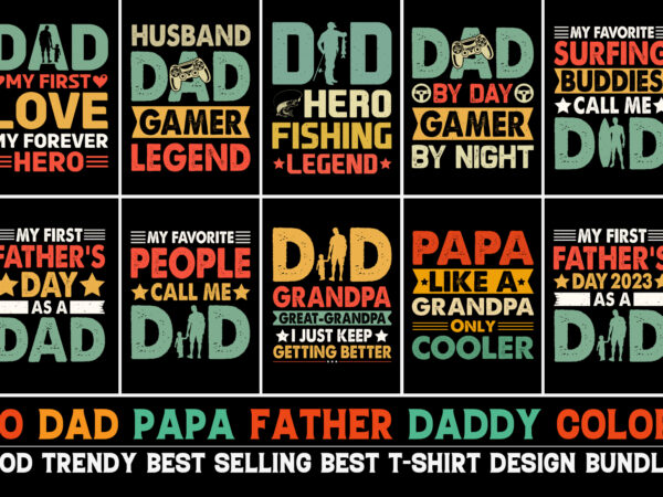 Fathers day t-shirt design bundle Fathers day t-shirt design bundle