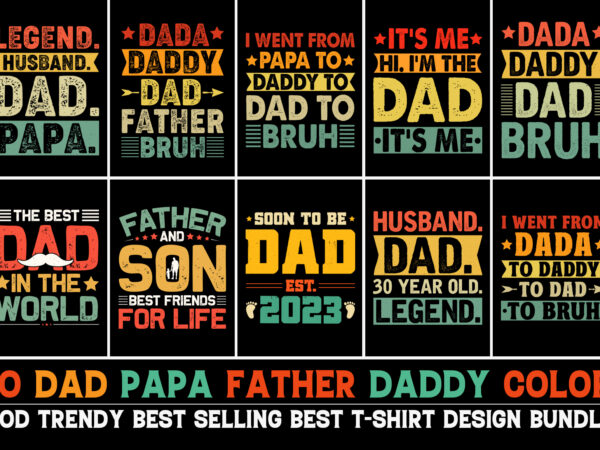 Father’s day t-shirt design bundle