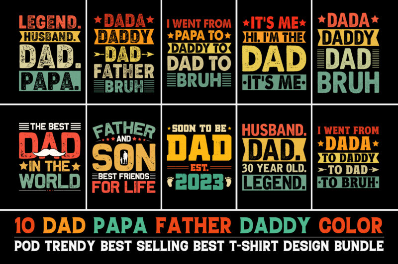 Father’s Day T-Shirt Design Bundle