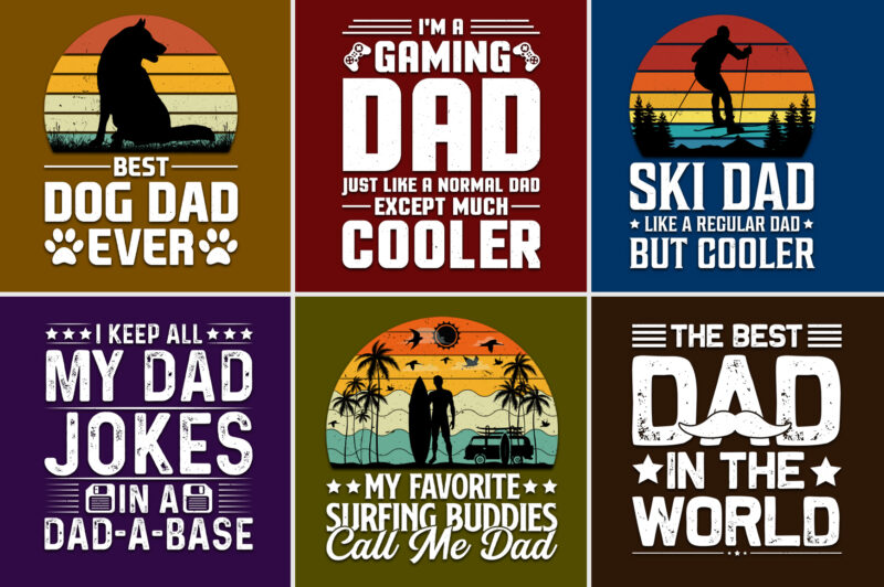 Father’s Day T-Shirt Design Bundle