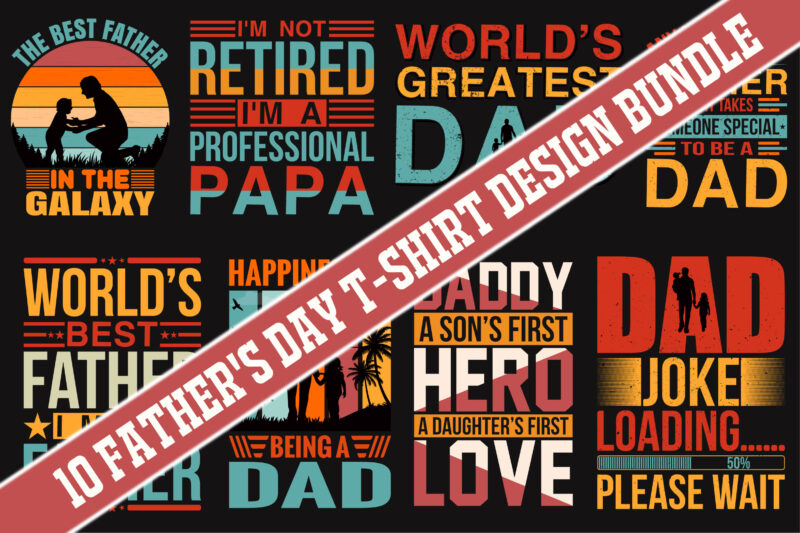 Father’s Day T-shirt Design Bundle