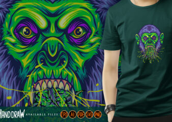 Ferocious gorilla glue beastly side experience t shirt graphic design