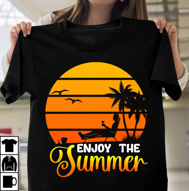 Enjoy The Summer T-shirt DEsign ,Summer Retro T-shirt Design, Summer T-shirt Design Bundle,Summer T-shirt Design ,Summer Sublimation PNG 10 Design Bundle,Summer T-shirt 10 Design Bundle,t-shirt design,t-shirt design tutorial,t-shirt design ideas,tshirt