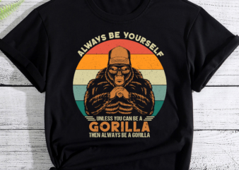 Funny Gorilla Art For Men Women Primate Animal Gorilla Lover PC