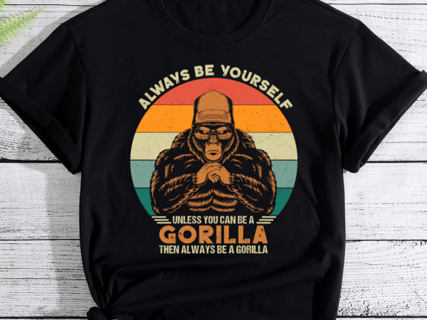 Funny gorilla art for men women primate animal gorilla lover pc t shirt graphic design