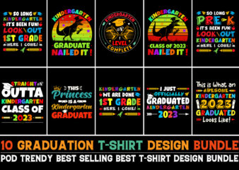 Graduation T-Shirt Design Bundle