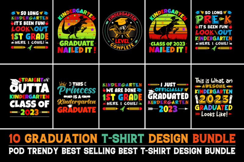 Graduation T-Shirt Design Bundle