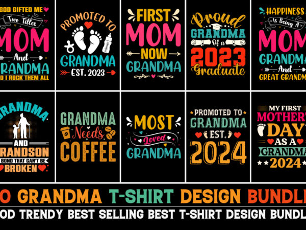 Grandma t-shirt design bundle