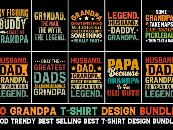 Grandpa t-shirt design bundle Grandpa t-shirt design bundle