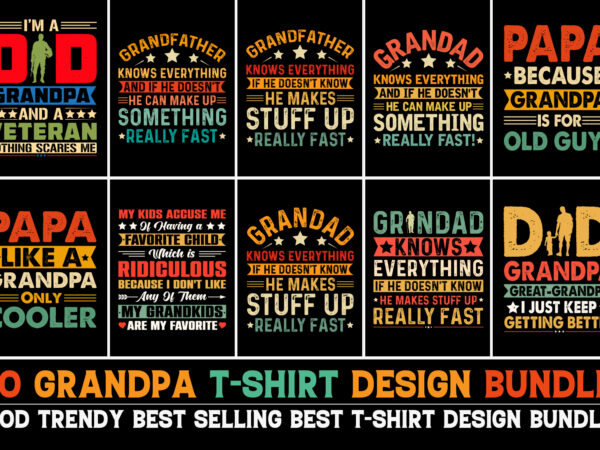 Grandpa t-shirt design bundle Grandpa t-shirt design bundle