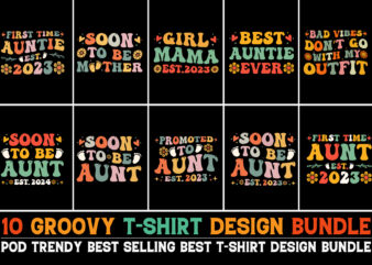 Groovy T-Shirt Design Bundle