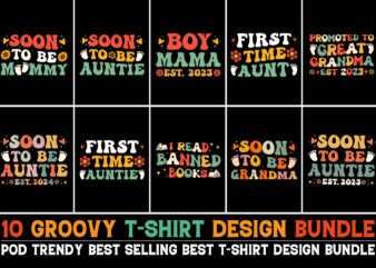 Groovy T-Shirt Design Bundle