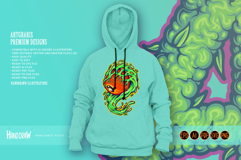 Hemp monogram alphabet A agriculture plant