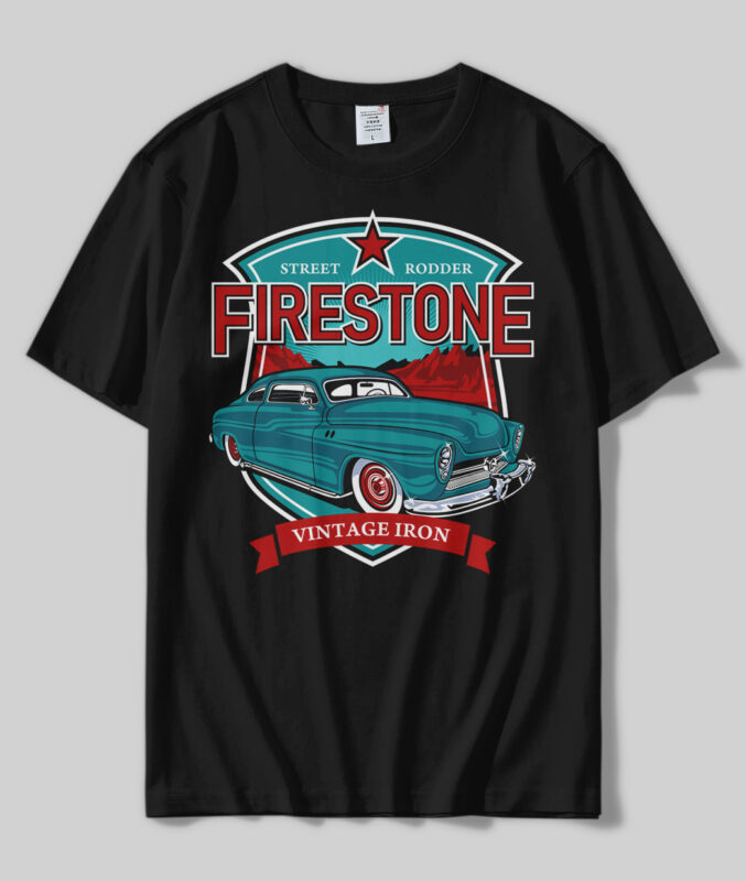 t-shirt vector HOT ROD T-shirts Design Bundle