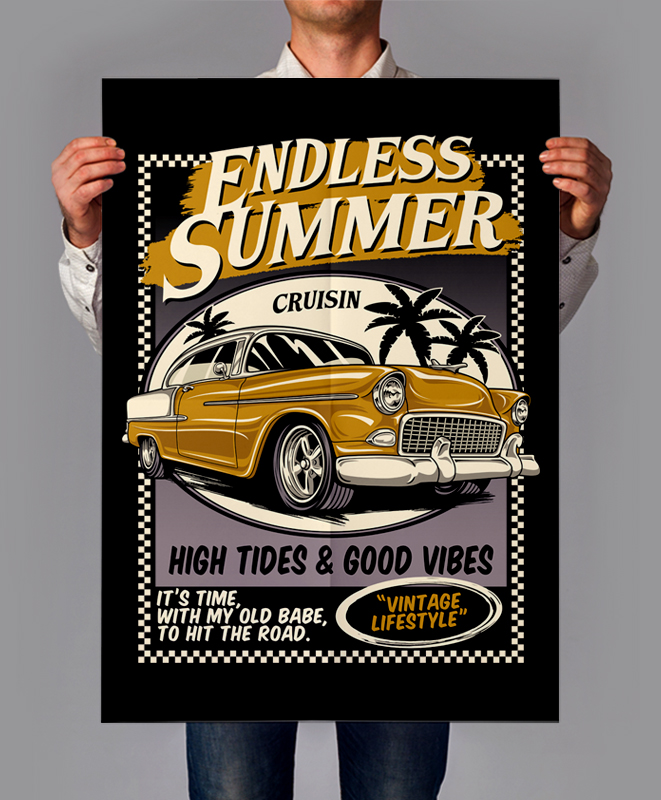 t-shirt vector HOT ROD T-shirts Design Bundle