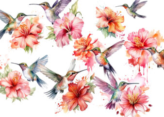 Hummingbird, Tropical bird, Watercolor flower, Wildlife, Clip art, Painting, Art, Tropical, Colourful, Print, Drawing, Decoration, Pink, Isolated illustration, Beauty, Composition, Collection, Greeting, Multicolor, Lovely, Lettering, Scrapbooking, Wedding, Flying, Graphic, Jungle, Tropics, Paradise, Butterfly, Festive, Hawaiian, Foliage, Hand-drawn, Beautiful, Artificial intelligence, Animal, Clipart, Colorful, Design, Summer, Watercolour, Parrot, Nature, Humming,spring flower, white background, hummingbird colorful, colorful flower, spring, watercolor, painting, tropical bird, colourful, artistic, clip art, festive, hand-painted,
