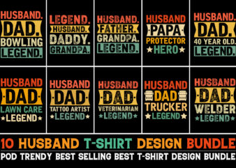 Husband T-Shirt Design Bundle