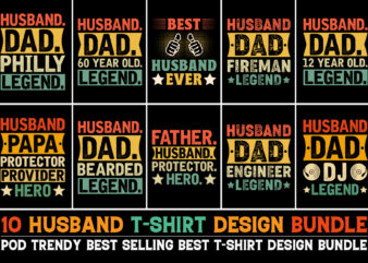 Husband T-Shirt Design Bundle