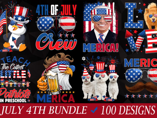 Buy july 4th independence day vector t-shirt design bundle for sale