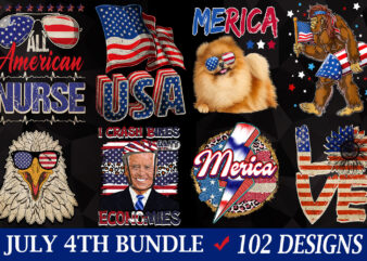 Buy july 4th independence day t-shirt design bundle - 102 designs
