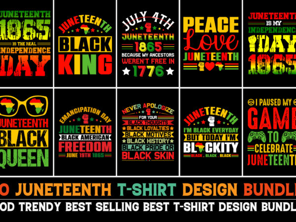 Juneteenth t-shirt design bundle