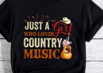 Just A Girl Who Loves Country Music PC vector clipart