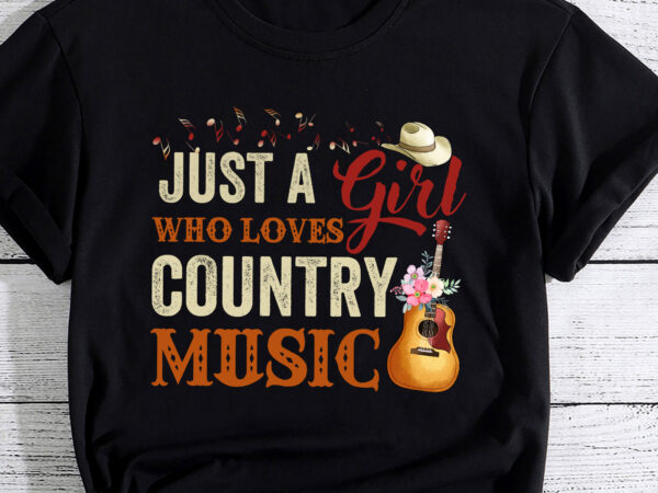 Just a girl who loves country music pc vector clipart