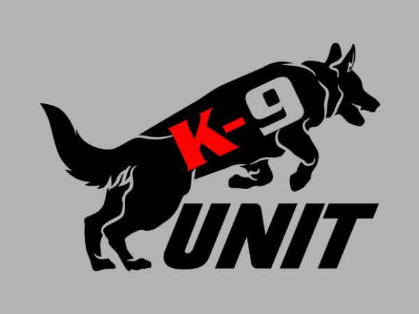 K9 unit t shirt vector art