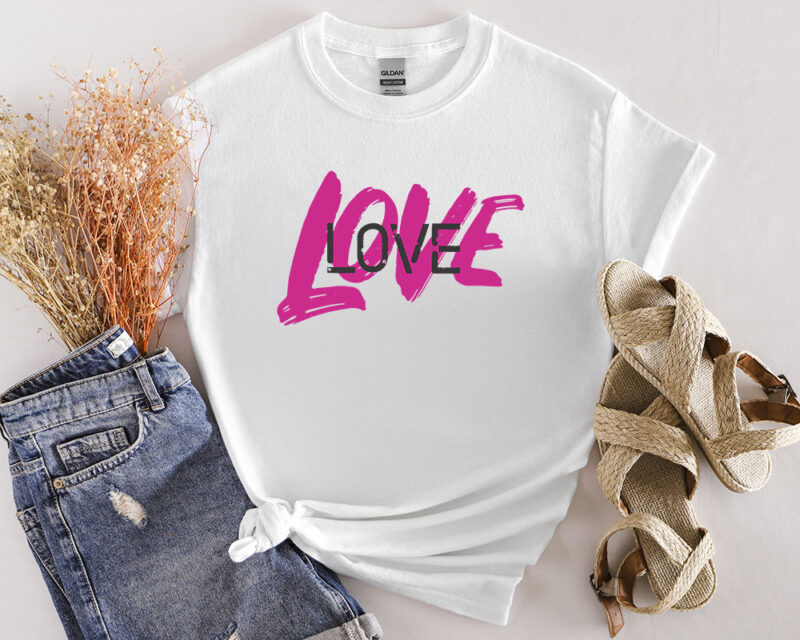 Valentine T-shirt Designs Bundle – 104 Designs
