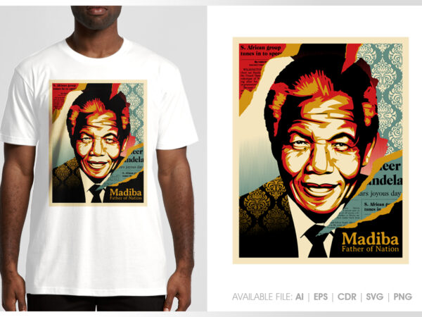 Madiba t shirt designs for sale