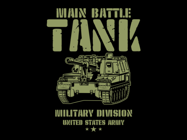 Main Battle Tank t shirt designs for sale