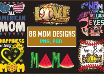 Buy mom t-shirt design bundle 1 - 88 designs