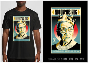 Notorious RBG T shirt vector artwork