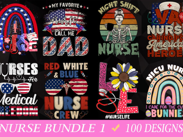 Buy nurse design bundle – 100 designs