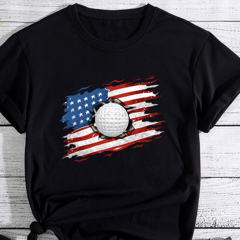 Patriotic Golf 4th Of July USA American Flag PC