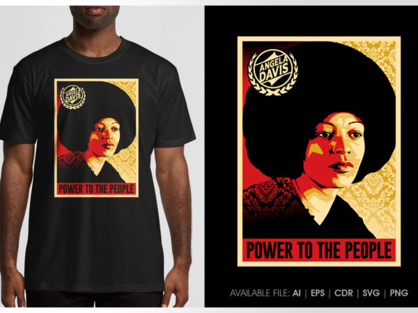 Power to the people t shirt illustration
