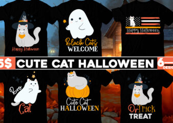 Cute Cat Halloween T-Shirt Design Bundle,Cat SVG Mini Bundle,Cat T-Shirt Design Bundle,Show me Your Kitties T-Shirt Design, Show me Your Kitties SVG Cut File, cat t shirt design, cat shirt