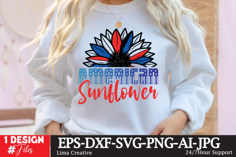 American Sunflower T-shirt Design , 4th july, 4th july song, 4th july fireworks, 4th july soundgarden, 4th july wreath, 4th july sufjan stevens, 4th july mariah carey, 4th july shooting,
