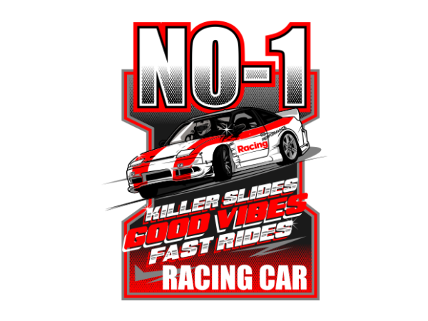 Racing car poster t shirt design online