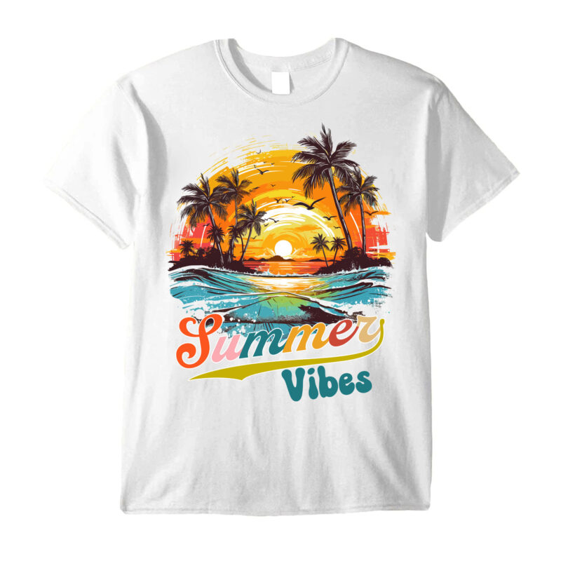 Retro Groovy Summer Vibes For Women Men Kids Summer Vacation PC