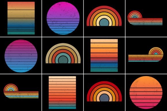 Retro Vintage Sunset Grunge Background Bundle,Sunset,Vintage,Retro,Sunset Bundle,Retro Vintage Sunset.Retro Sunset,Vintage Retro,Vintage Sunset,Retro Colorful Background,Vintage Colorful Background,Pod,T Shirt Elements,Vintage Circle Sunset,retro Circle Sunset,Sunset Graphic Design,Half Circle Vintage,Retro Striped Sunset,Vintage Striped Sunset,Distress