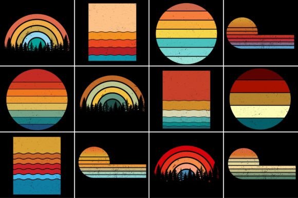 Retro Vintage Sunset Grunge Background Bundle,Sunset,Vintage,Retro,Sunset Bundle,Retro Vintage Sunset.Retro Sunset,Vintage Retro,Vintage Sunset,Retro Colorful Background,Vintage Colorful Background,Pod,T Shirt Elements,Vintage Circle Sunset,retro Circle Sunset,Sunset Graphic Design,Half Circle Vintage,Retro Striped Sunset,Vintage Striped Sunset,Distress