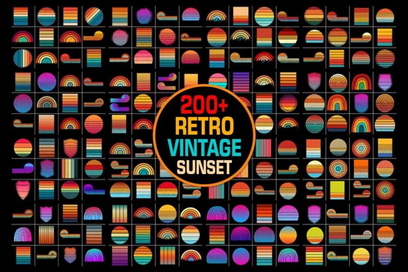 Retro Vintage Sunset Grunge Background Bundle,Sunset,Vintage,Retro,Sunset Bundle,Retro Vintage Sunset.Retro Sunset,Vintage Retro,Vintage Sunset,Retro Colorful Background,Vintage Colorful Background,Pod,T Shirt Elements,Vintage Circle Sunset,retro Circle Sunset,Sunset Graphic Design,Half Circle Vintage,Retro Striped Sunset,Vintage Striped Sunset,Distress