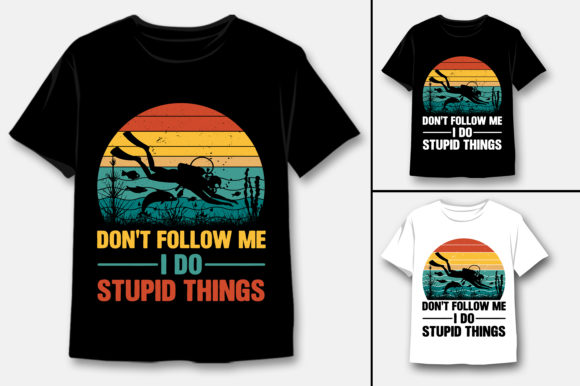 Retro Vintage Sunset T-Shirt Design Bundle