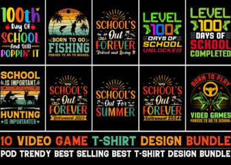 School T-Shirt Design Bundle