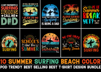 Summer T-Shirt Design Bundle