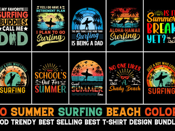 Summer t-shirt design bundle
