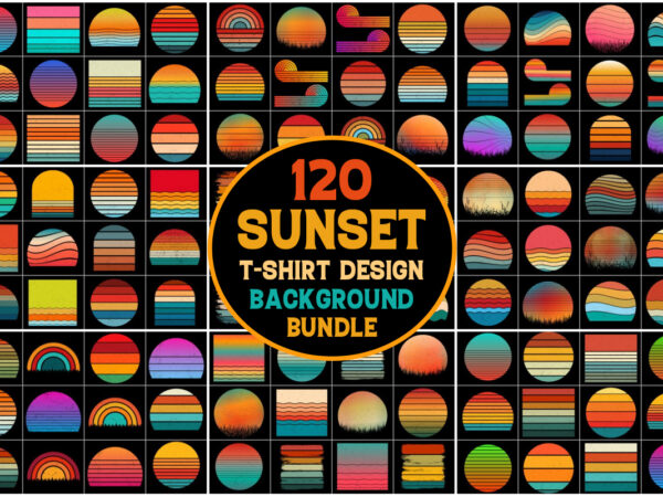 Sunset colorful background for t-shirt design Sunset colorful background for t-shirt design