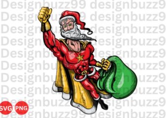 Super santa claus svg, super santa claus digital download, christmas svg, funny santa svg,super santa claus tshirt png